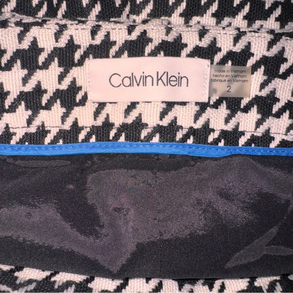 NWT Calvin Klein Black & White Career Knit Knee Length Pencil Skirt – Size 2 - Picture 16 of 16